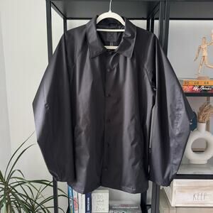 Vertx Black Lightweight Snap Front Collared Windbreaker Jacket Men’s Size Small